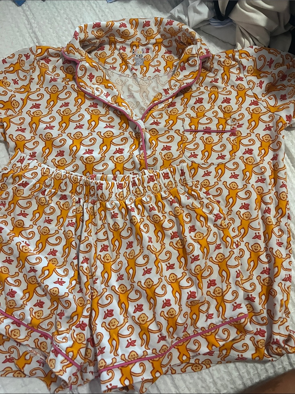 Orange and Pink roller rabbit pajamas